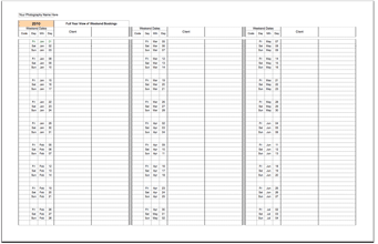 full year calendar